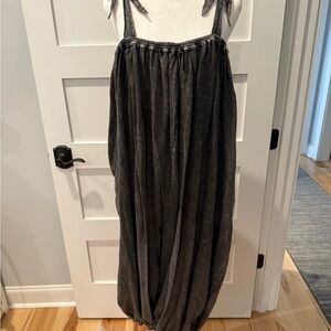 Free People Charcoal Jumpsuit